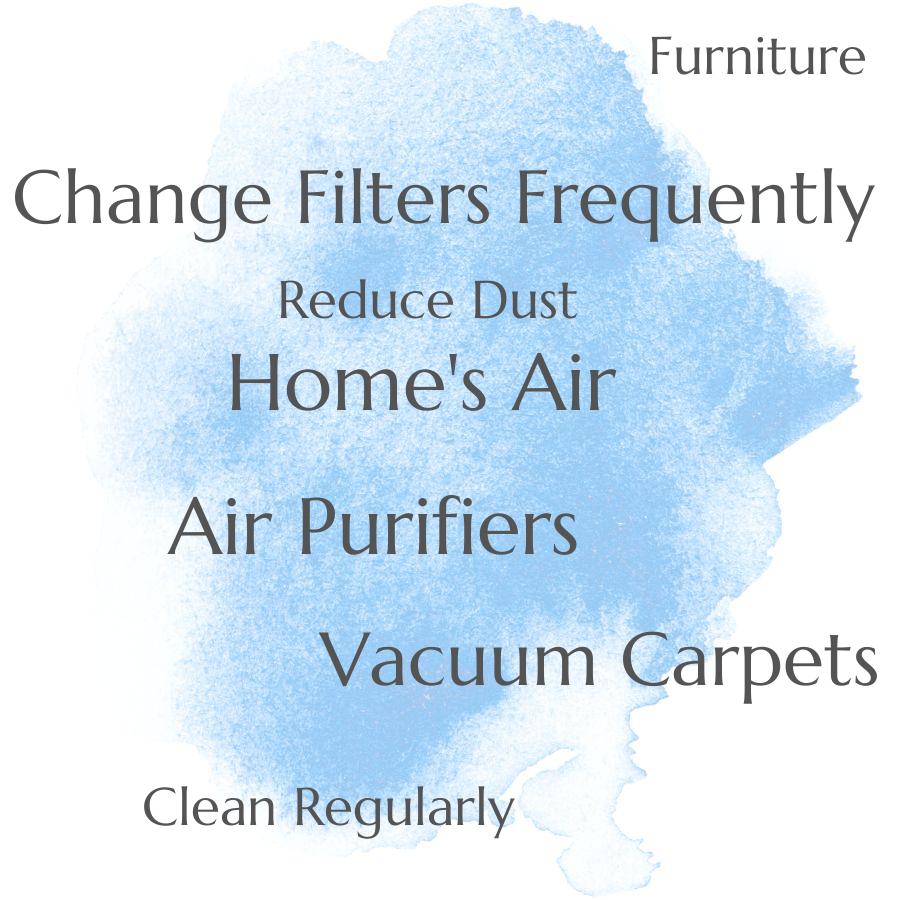 how to reduce the amount of dust in your homes air